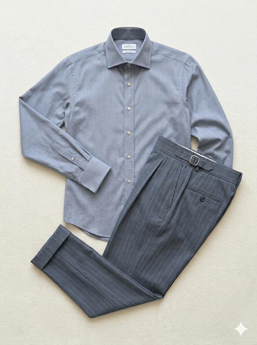 Pale Blue Cotton Shirt