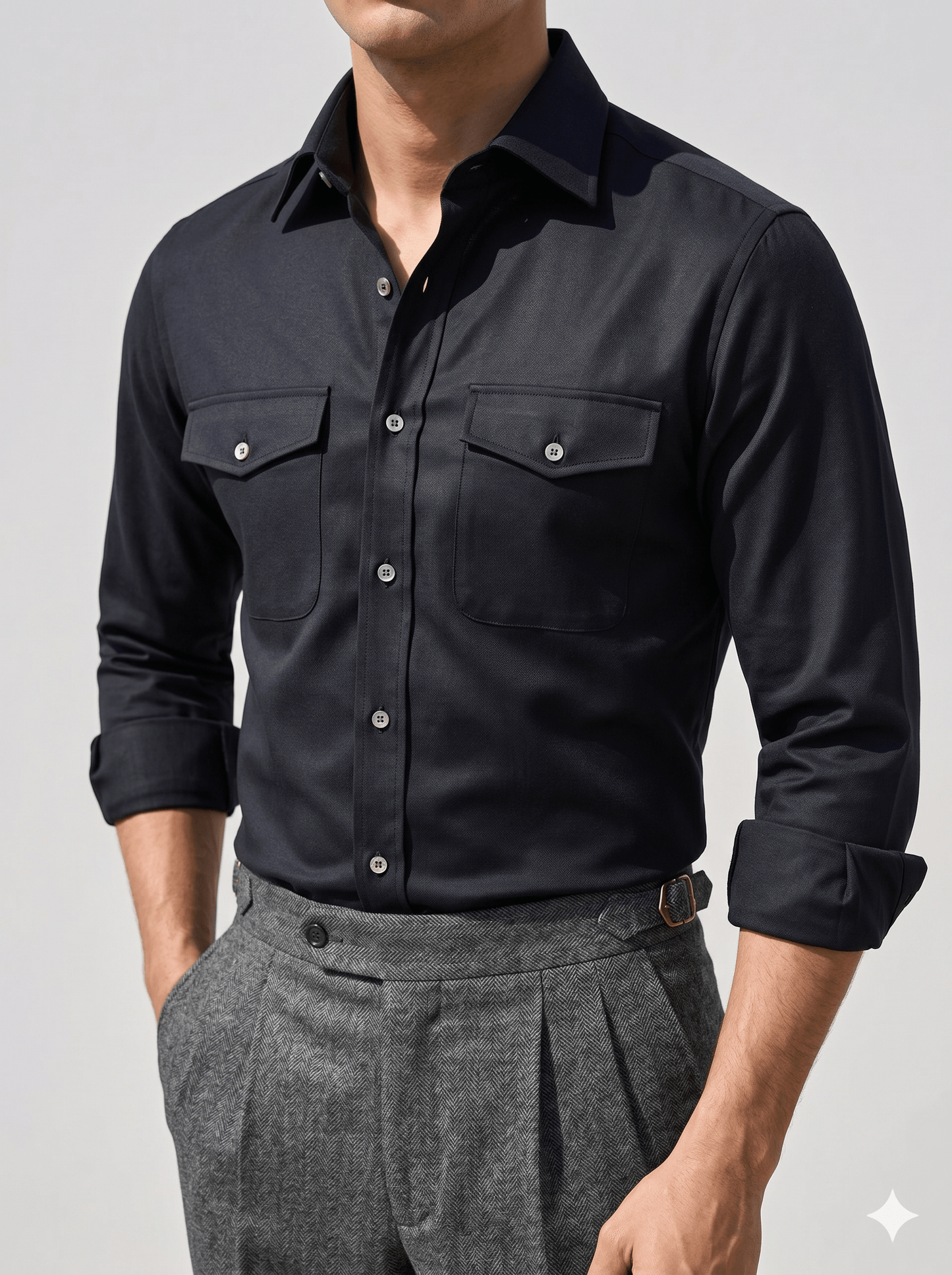 Black Linen Shirt